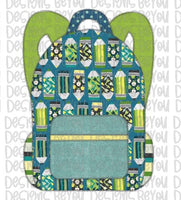 Pattern BackPack Boy Digital Design