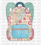 Pattern BackPack Girl Digital Design