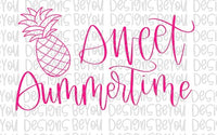 Sweet Summertime Pink  Digital Design