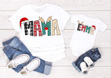 Custom Christmas Letter Name Tee