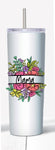 Floral Name Tumbler