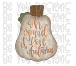 Oh, Gourd, I Love Autumn Digital Design