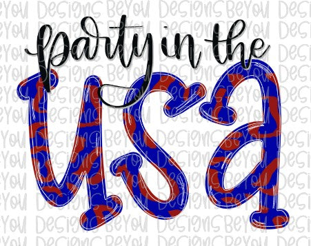 Party In The USA Digital Design