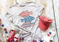 Patriotic Fish Trio - Adult