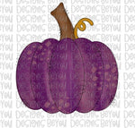 Plum Pumpkin Splatter Digital Design