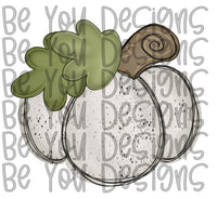 Speckled White Pumpkin Digital Design