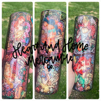 Princess Stained Glass — Glass Tumbler