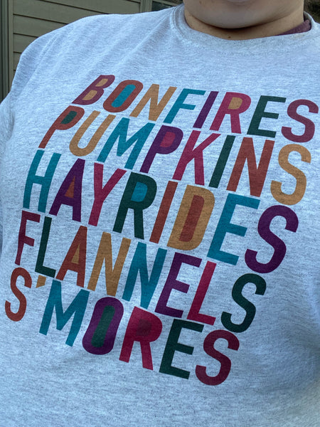 Fall Words Colorblocks