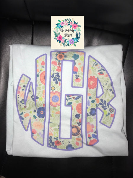 Floral Monogram for Youth