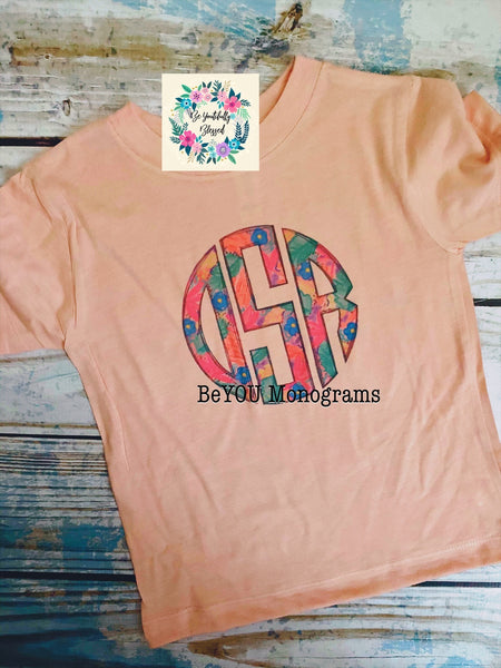 Spring Floral Monogram - Youth