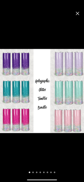 Pastel & Glitter Tumbler