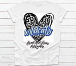 Leopard Heart Wildcats Tee