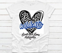 Leopard Heart Wildcats Tee