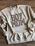 Boy Mom or Girl Mom Leopard - Sweatshirt or Long Sleeve