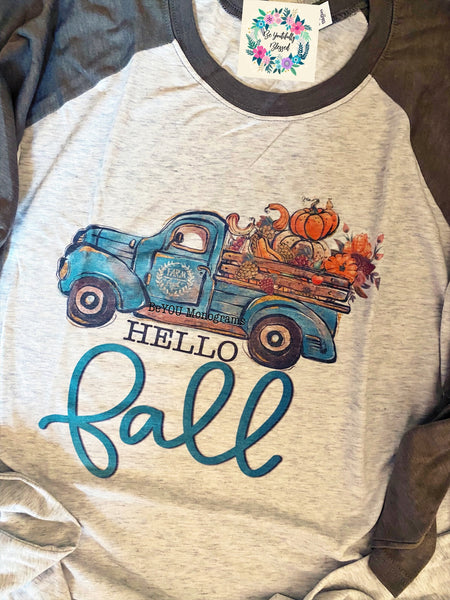 Hello Fall Vintage Truck