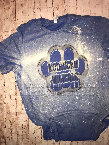 Kentcky Wildcats Paw - Bleach