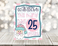 Santa Christmas Countdown Board