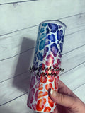 Shimmer or Solid Leopard Tumbler