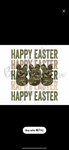 Happy Easter With Camo Bunny- Youth