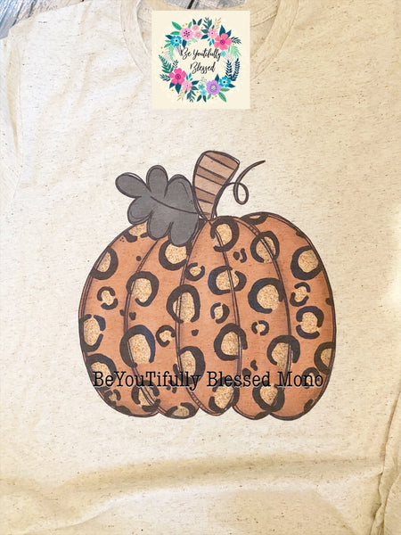 Leopard Glitter Pumpkin