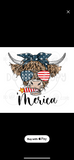 Highland Cow America, Merica or no words