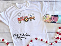 Valentines Tractor - Pink or Red