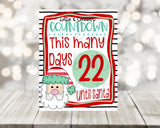 Santa Christmas Countdown Board