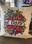 Flower Arrangement with names - Throw Pillow