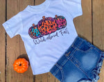 Wild About Fall Neon Pumpkins Leopard